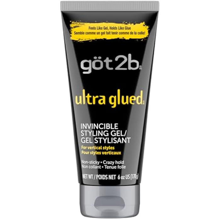 Got2b Ultra Glued Invincible Styling Hair Gel, 6 Ounce - Image 1